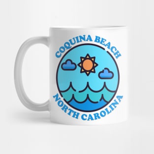 Coquina Beach, NC Summertime Vacationing Ocean Skyline Mug